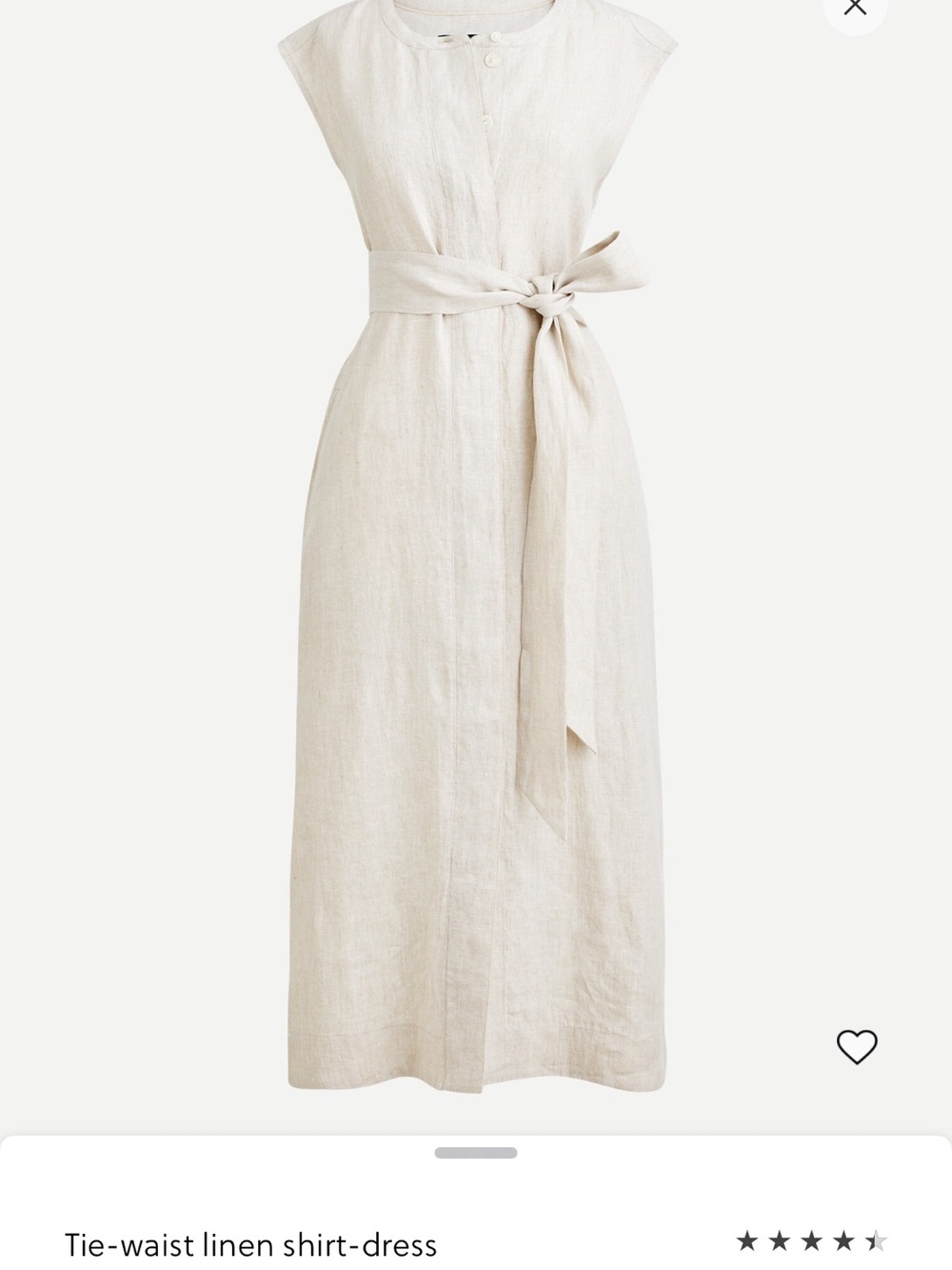 J. Crew Black Cap-Sleeve Tie-Waist Midi Dress.